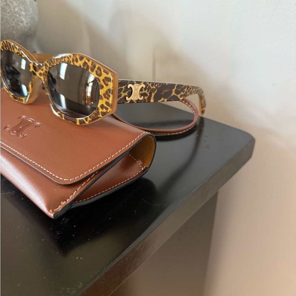 Celine Paris Amber Tortoiseshell Sunglasses - Picture 5 of 6